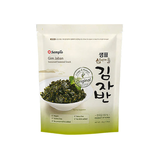 Entdecke den Geschmack Asiens: SEMPIO Gewürzter Algensnack 50g