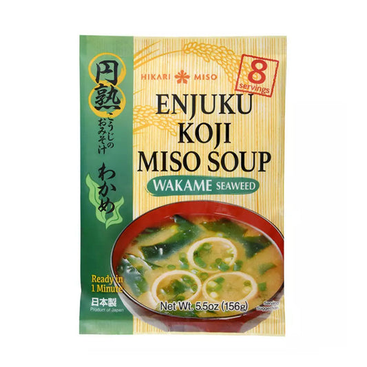 ENJUKU Koji Miso Suppe Wakame Dry Seaweed 8 Portionen 156g
