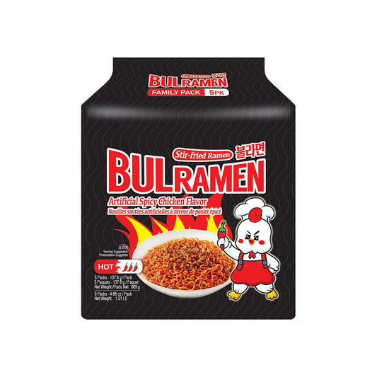 SEOUL BULRAMEN – Scharfer Huhn-Geschmack Instantnudeln 5er Pack