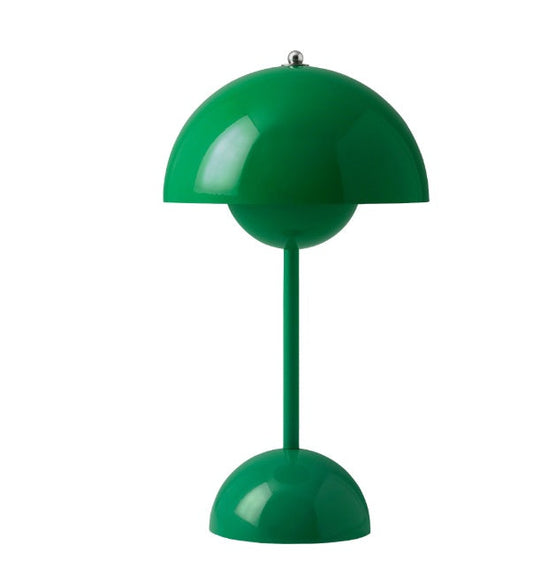 &Tradition Flowerpot VP9 LED Akku Tischleuchte – Signalgrün / Glänzend