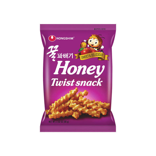 NONGSHIM Honey Favoured Twist snack 75g