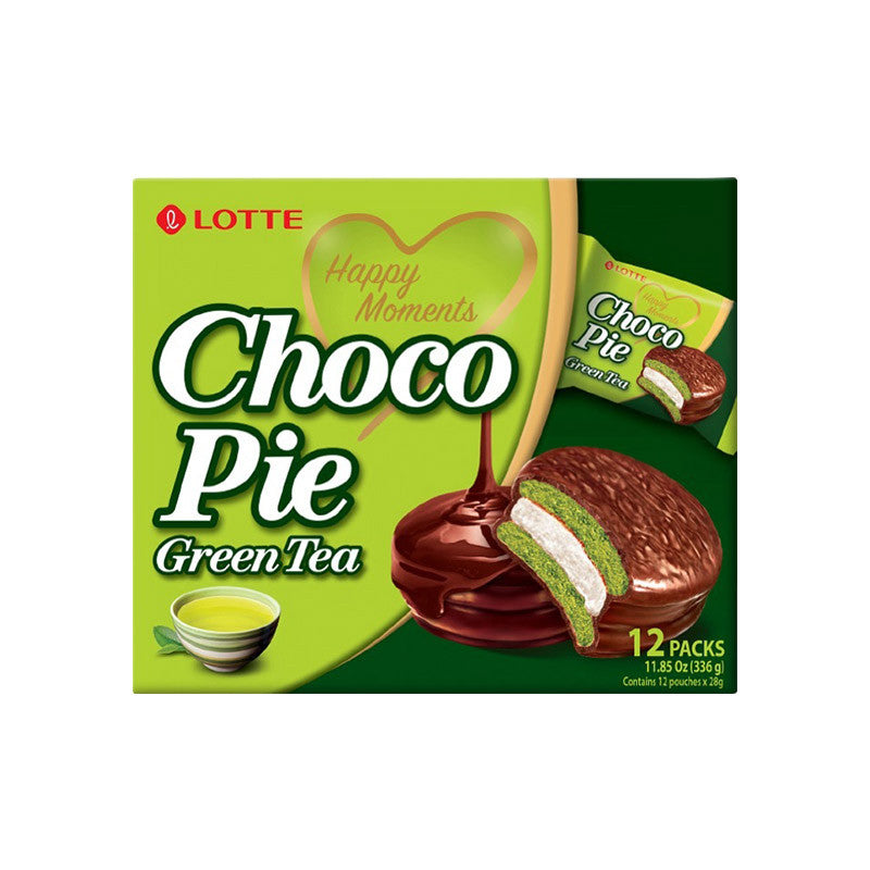 LOTTE Choco Pie – Grüner Tee Geschmack 336g