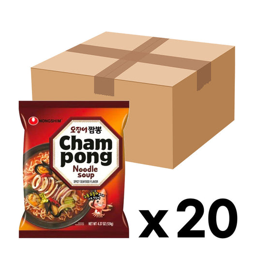 NONGSHIM Ojingeo Champong Ramen 124g x 20pcs