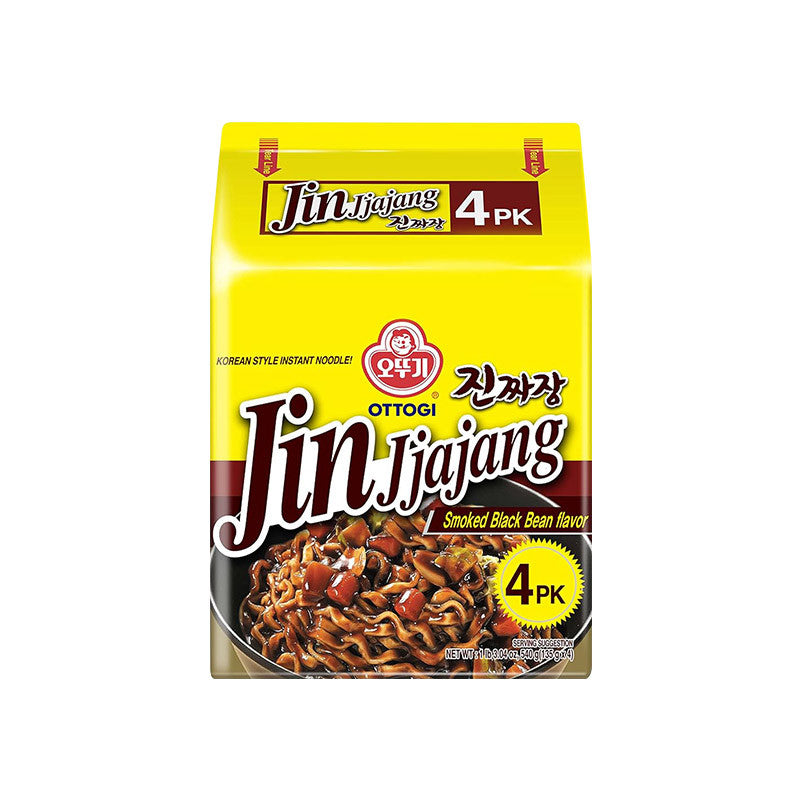 Ottogi Jin Jjajang Ramen 135g x 4 Pack