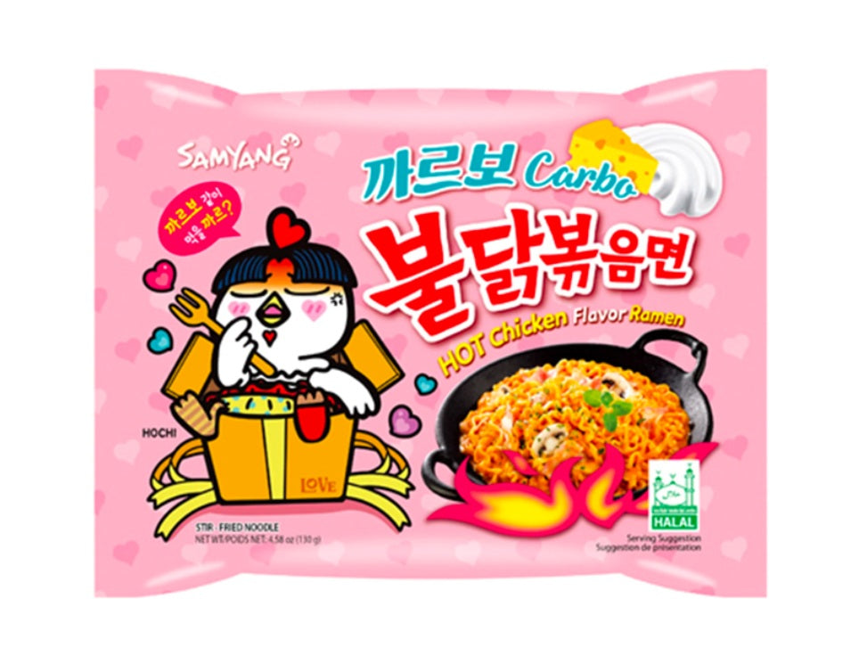 Samyang Buldak Carbonara (Πικάντικα Καρμπονάρα Νούντλς) 130g