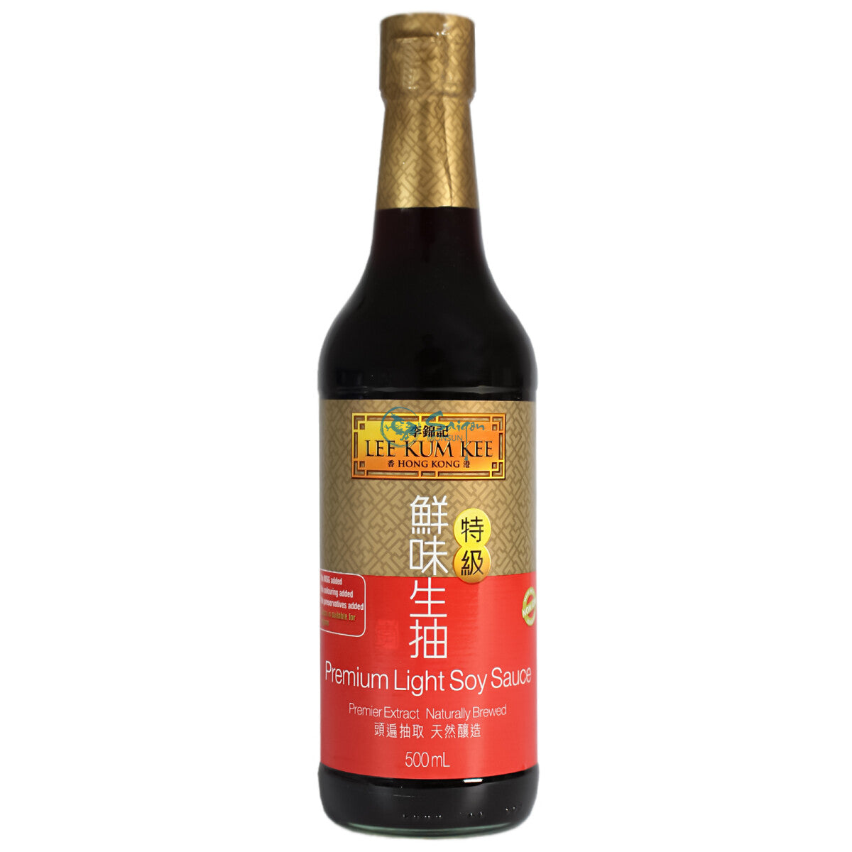 LEE KUM KEE Premium Light Soy Sauce 500ml bottle – authentic Chinese soy sauce for cooking and dipping