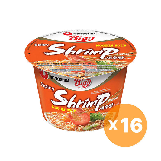 NONGSHIM Shrimp Flavor Ramyun Big Cup 115g x 16 Stück