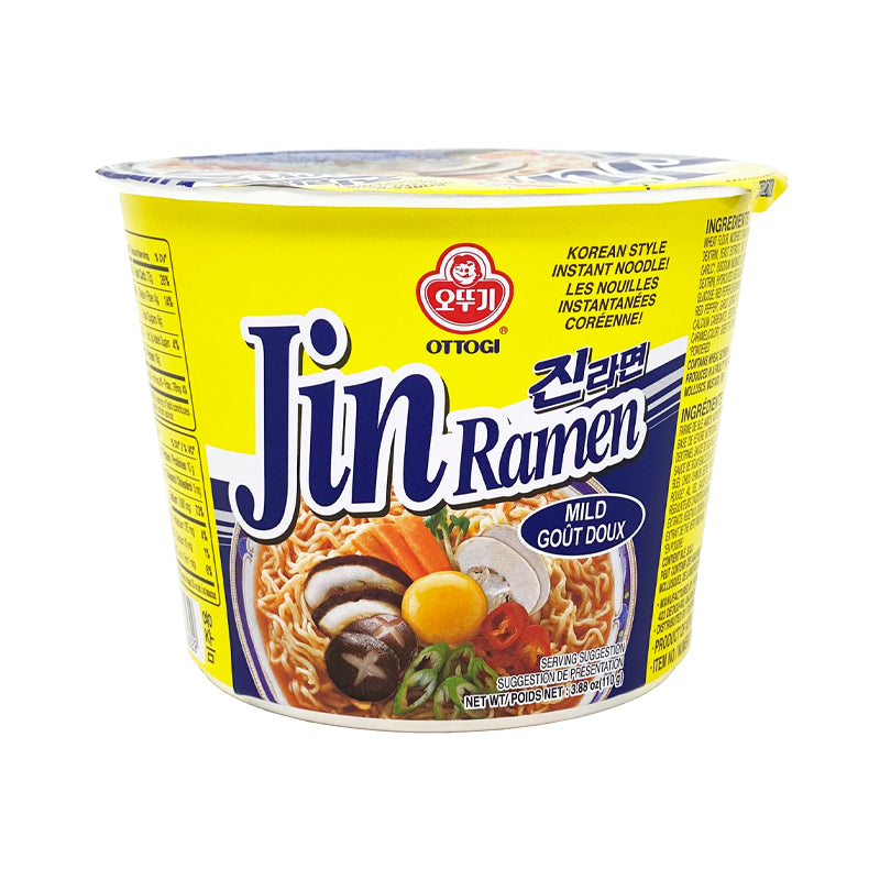 OTTOGI Jin Ramen Big Cup Mild – Korean Instant Noodles 110g