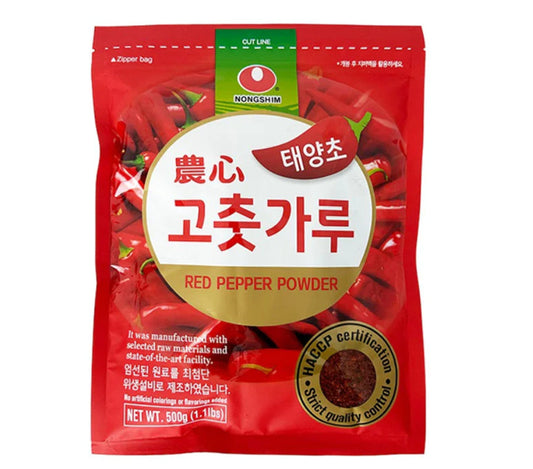 NONGSHIM Rotes Pfefferpulver 500g – Würze aus Korea für authentische Schärfe