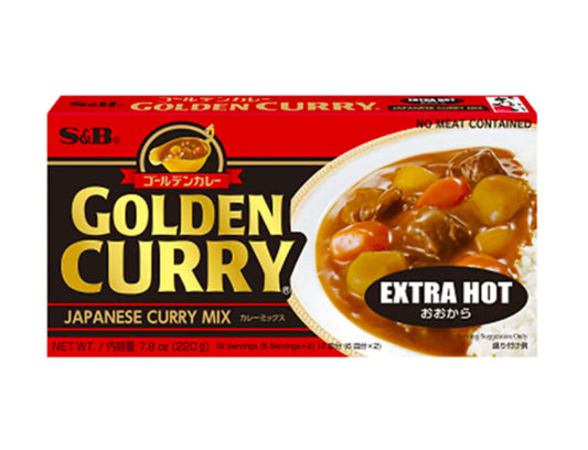 S&B Golden Curry – Scharf 220g: Japanischer Currygenuss mit feuriger Note