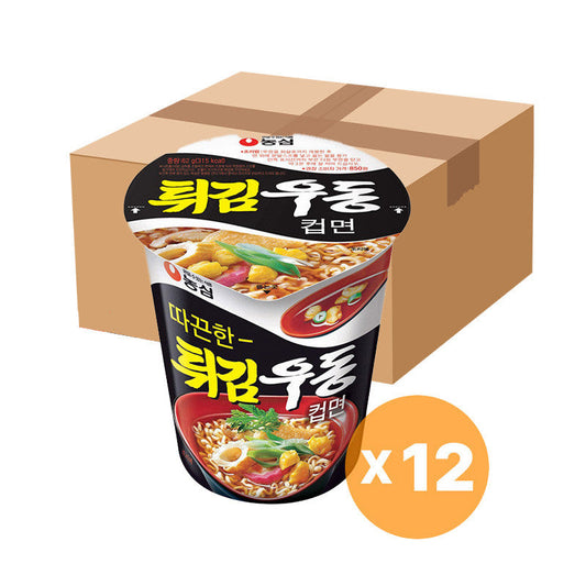 NONGSHIM Instant Tempura Nudeln Udon Becher 62g x 12 Stück