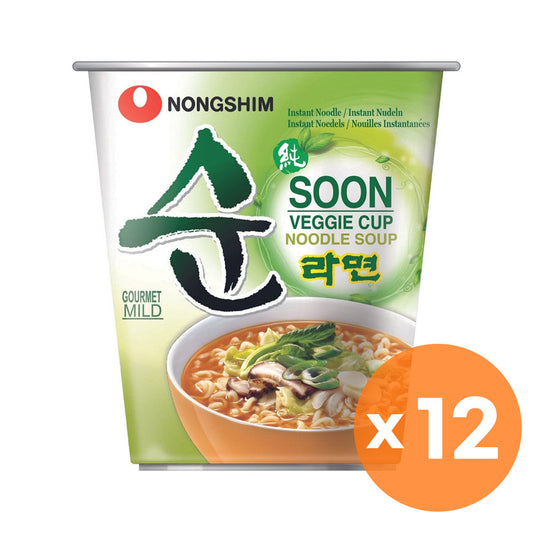 NONGSHIM Soon Veggie Ramen Cup 67g x 12 Stück