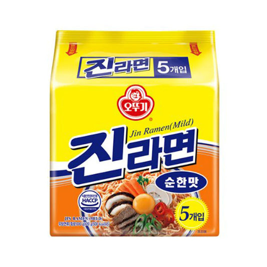 OTTOGI Jin Ramen Mild 120g x 5 Stück [Bündel]