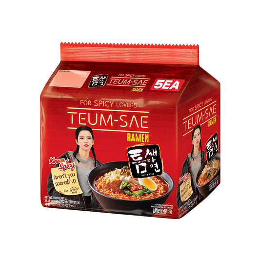 PALDO Teumsae Ramyun Bbalgettok 120g x 5pcs