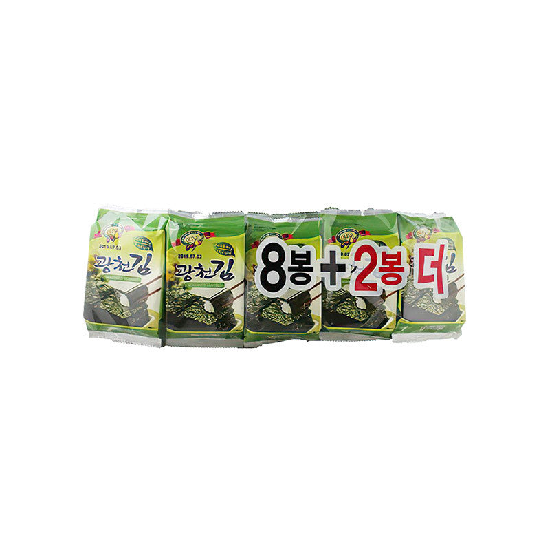 Kwangcheon gewürzte Nori mit Olivenöl & grünem Tee 5g x 10pcs