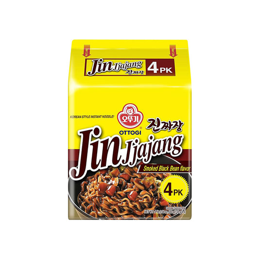 Ottogi Jin Jjajang Ramen 135g x 4 Pack