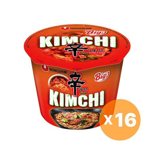 NONGSHIM Kimchi Shin Ramen Big Cup 112g x 16 Stück