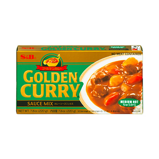 S&B Golden Curry - mittel scharf 220g