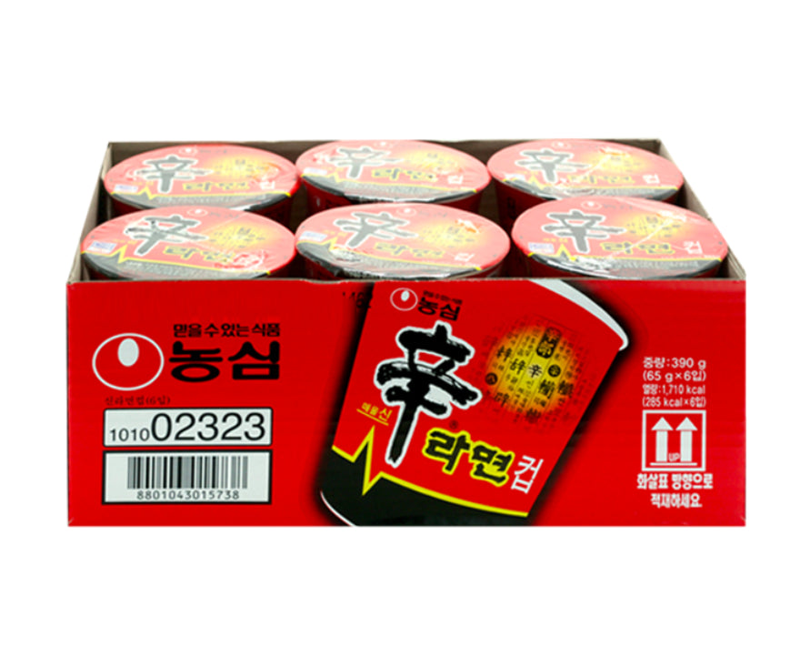 NONGSHIM Shin Ramen Cup [Bundle] 6 x 65g