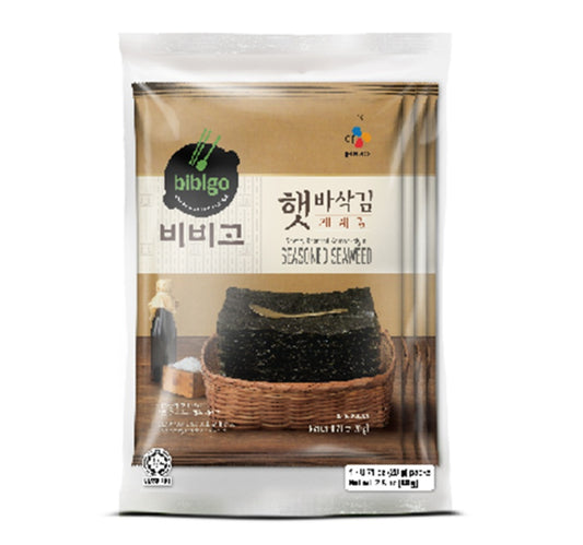 BIBIGO Gewürzte Seetangblätter [Bündel] (20g x 4) 100g