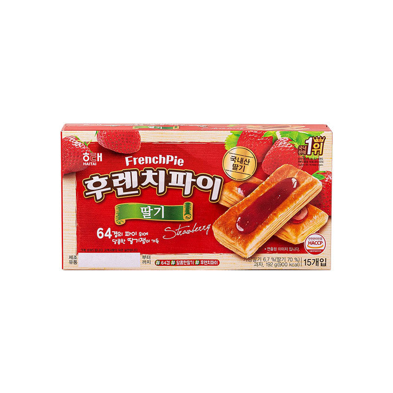 해태 프렌치파이 딸기 192g