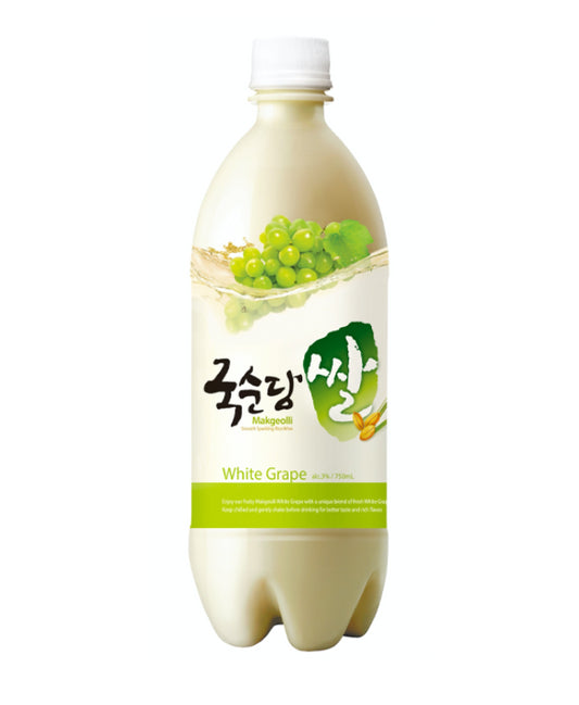 KOOKSOONDANG Makgeolli (Koreanischer Reiswein) – Weiße Traube 3% 750ml