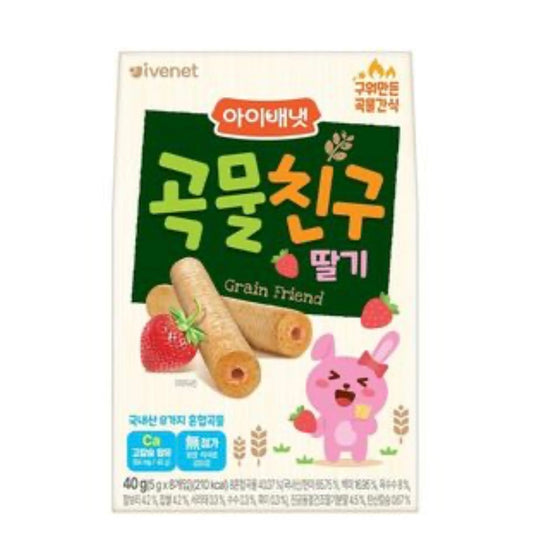 IVENET Grain Friend Erdbeere Snack für Babys – 40g