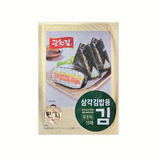 광천김 삼각김밥용 무조미 김 18g