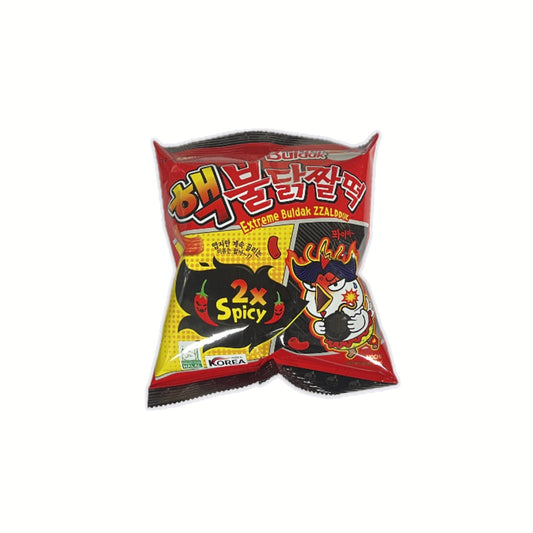 Samyang Buldak Zzaldduk 2x Spicy Rice Cake Snack 80g – Korean spicy rice cake snack with intense heat