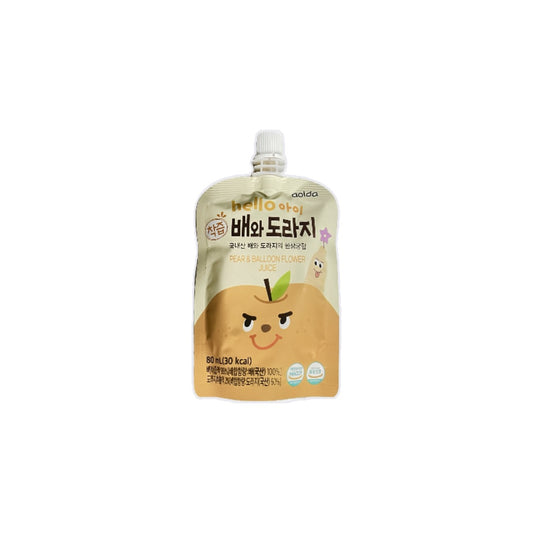 aolda hello pear and platycodon children's syrup 80ml healthy drink