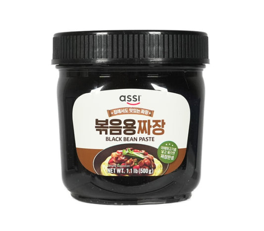 ASSI Fried Black Bean Sauce 500g - Korean-style stir-fry condiment with rich fermented black beans
