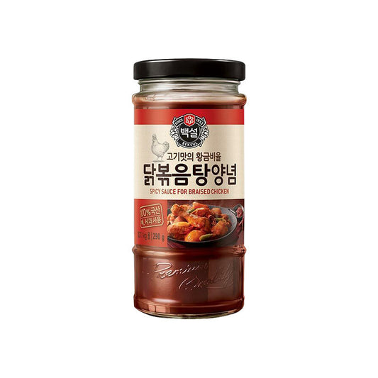 BEKSUL Korean Gochujang cooking sauce for chicken in 290g bottle – spicy and sweet flavor