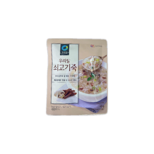 CHUNGJUNGWON Beef Rice Porridge 60g instant porridge with tender beef