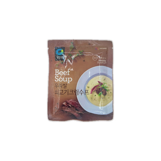 CJO Instant Beef Cream Soup 60g Korean creamy instant soup with beef flavor