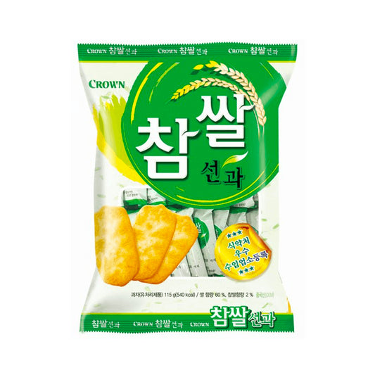 CROWN Suhngwa 115g – Korean crispy rice snack made from real rice, lightly salted and perfect for snacking