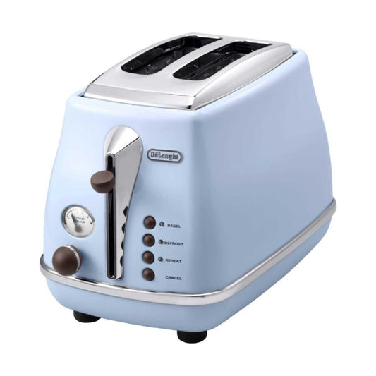 DeLonghi Icona Vintage CTOV2103.AZ 2-slice toaster retro design blue