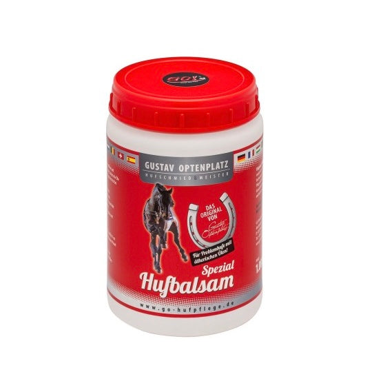 Gustav Optenplatz Hufbalsam Spezial 500 ml – clear hoof care balm with Pro-Vitamin B5 for horses
