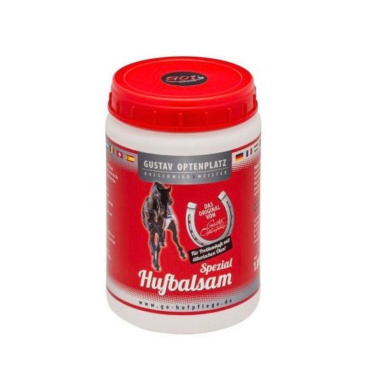 Gustav Optenplatz Hufbalsam Spezial 500 ml – clear hoof care balm with Pro-Vitamin B5 for horses