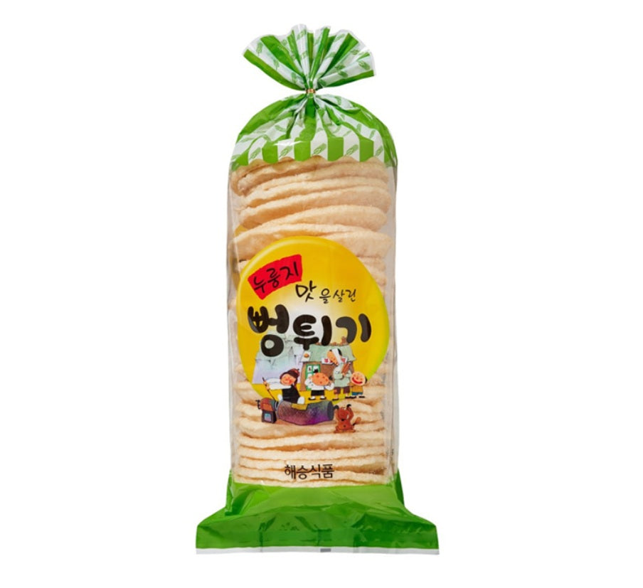 Haeseung Nurungji puffed rice snack 190g – crispy Korean roasted rice cracker