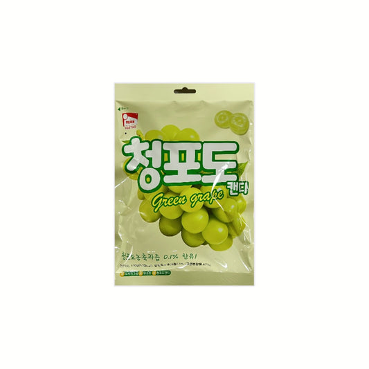 Haitai Green Grape Candy 130g with 1% grape juice concentrate – Korean hard candy