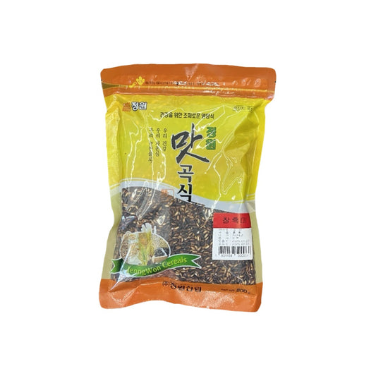 JEONGWON Black Glutinous Rice 800g Korean sticky black rice