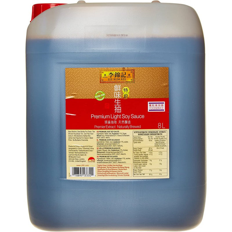 Lee Kum Kee Premium Light Soy Sauce 8L – Naturally Brewed Soy Sauce for Professional Use
