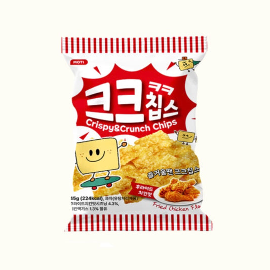 MOTI Chips Fried Chicken Flavor 45g Korean Crispy Rice Snack