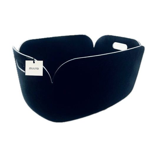 Restore Basket Midnight Blue made of 100% recycled PET, modern Scandinavian storage solution