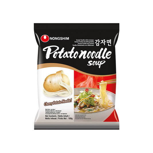 Nongshim Instant Potato Noodle 100g – Classic Korean instant potato starch noodles with mild and savory broth