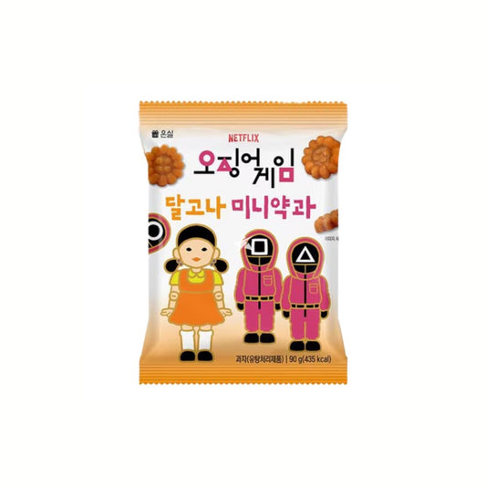 Onsil Dalgona Mini-Yakgwa 90g – Koreanische traditionelle Süßigkeit Squid Game Edition