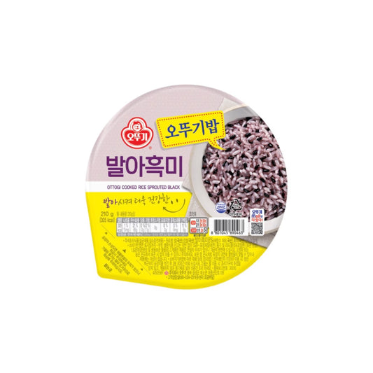 Ottogi Germinated Black Rice 210g Ready-to-Eat Pack