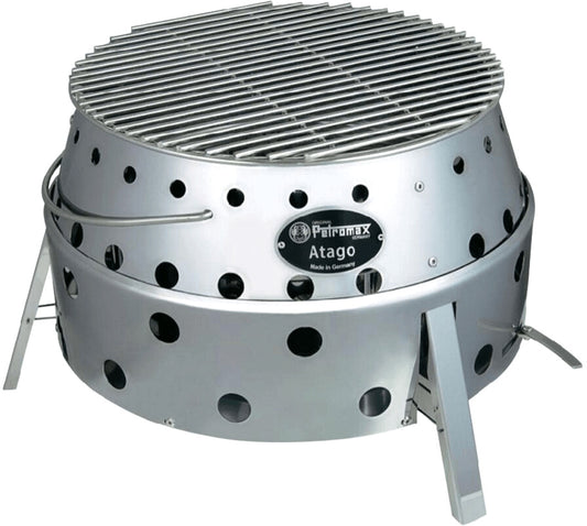 Petromax Atago – stainless steel multi-functional outdoor fire pit and grill Ø 40 cm for camping and garden use