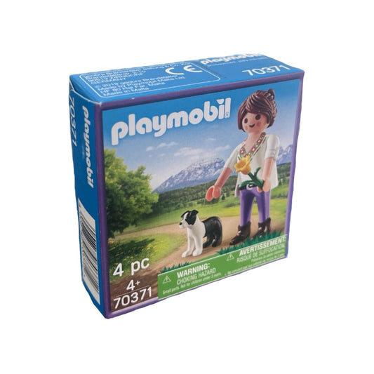 Playmobil 70371 – Woman with Dog & Flower – Milka Limited Edition playset for kids
