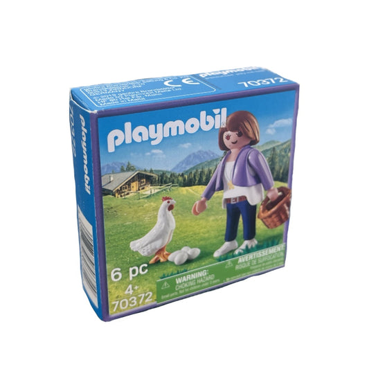 Playmobil Milka Bäuerin mit Huhn und Eierkorb – limitierte Sonderedition 70372